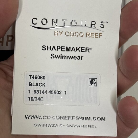 Contours by CoCo Reef NWT One Piece ShapeMaker Bra Sized Bathingsuit Size 10/34C - Picture 7 of 9